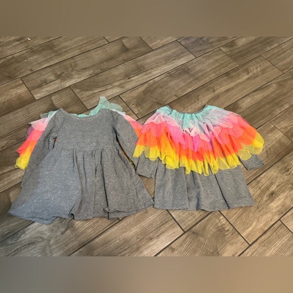 Cat & Jack Colorful Tulle back butterfly tops 2T - Picture 1 of 2